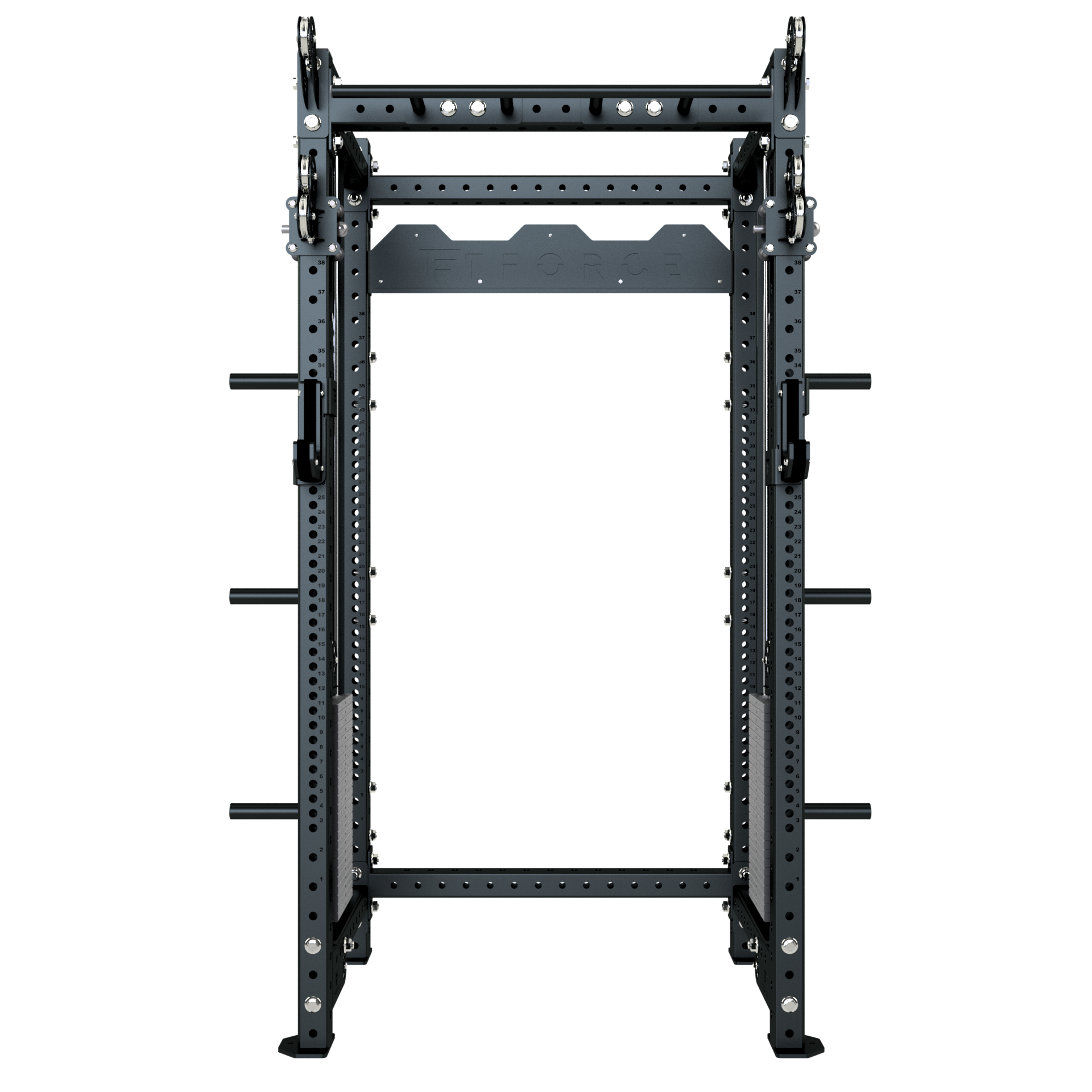 TFORCE UTILITY RACK WITH DOUBLE CABLE STACK AND PULLEY SYSTEM