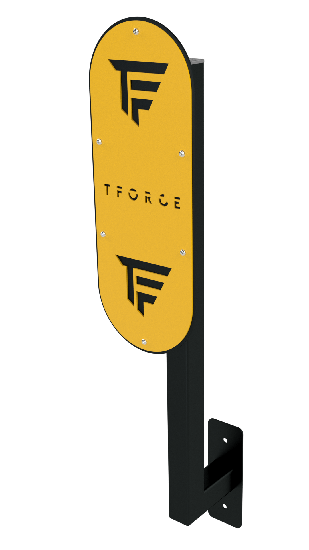 Custom rack mounted wall ball target